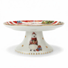 Prato Para Bolo Com Pe Natalino 20Cm - Ce Porcelanas -4- Prato Para Bolo Com Pe Natalino 20Cm - Ce Porcelanas -4-